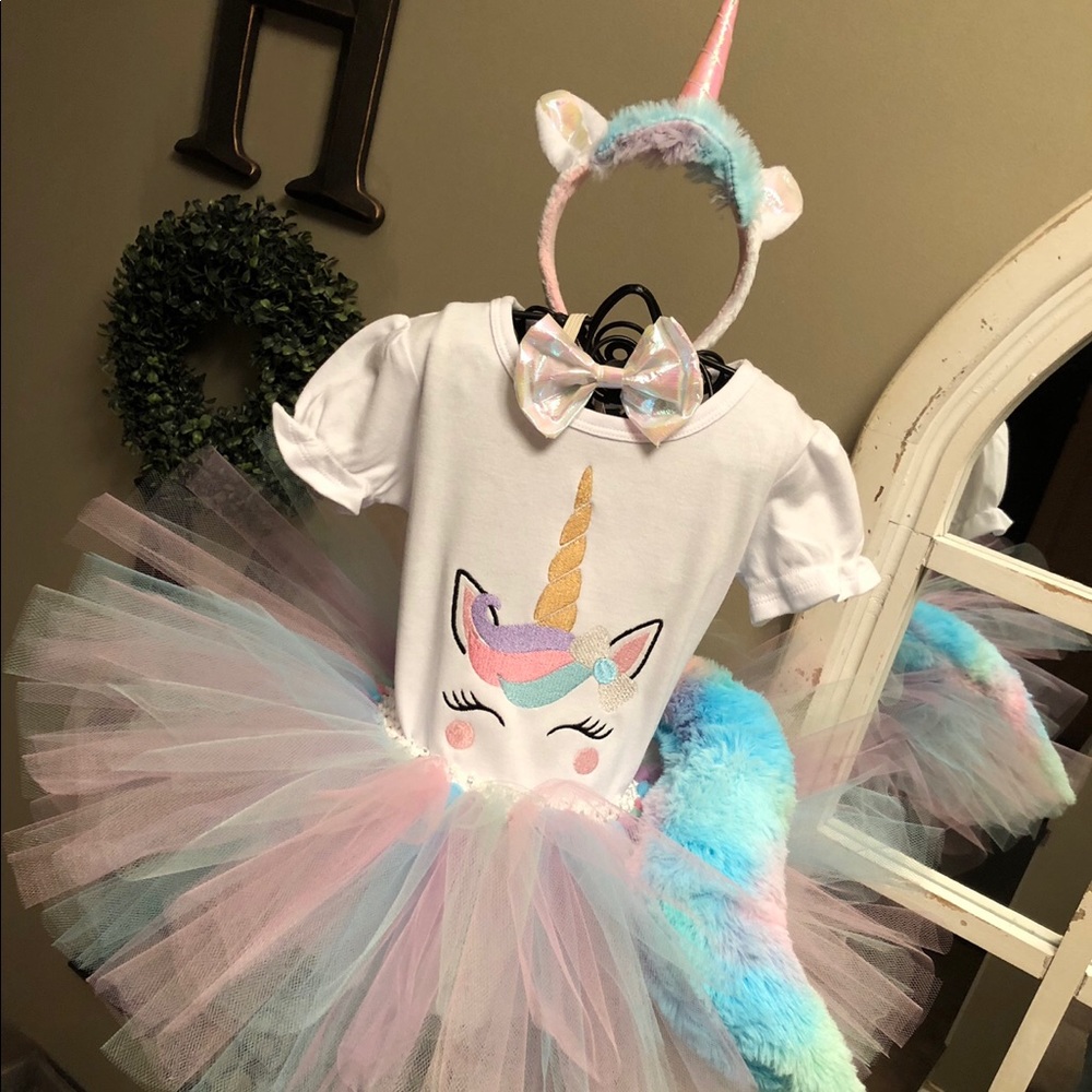 Rainbow Unicorn Tutu Costume